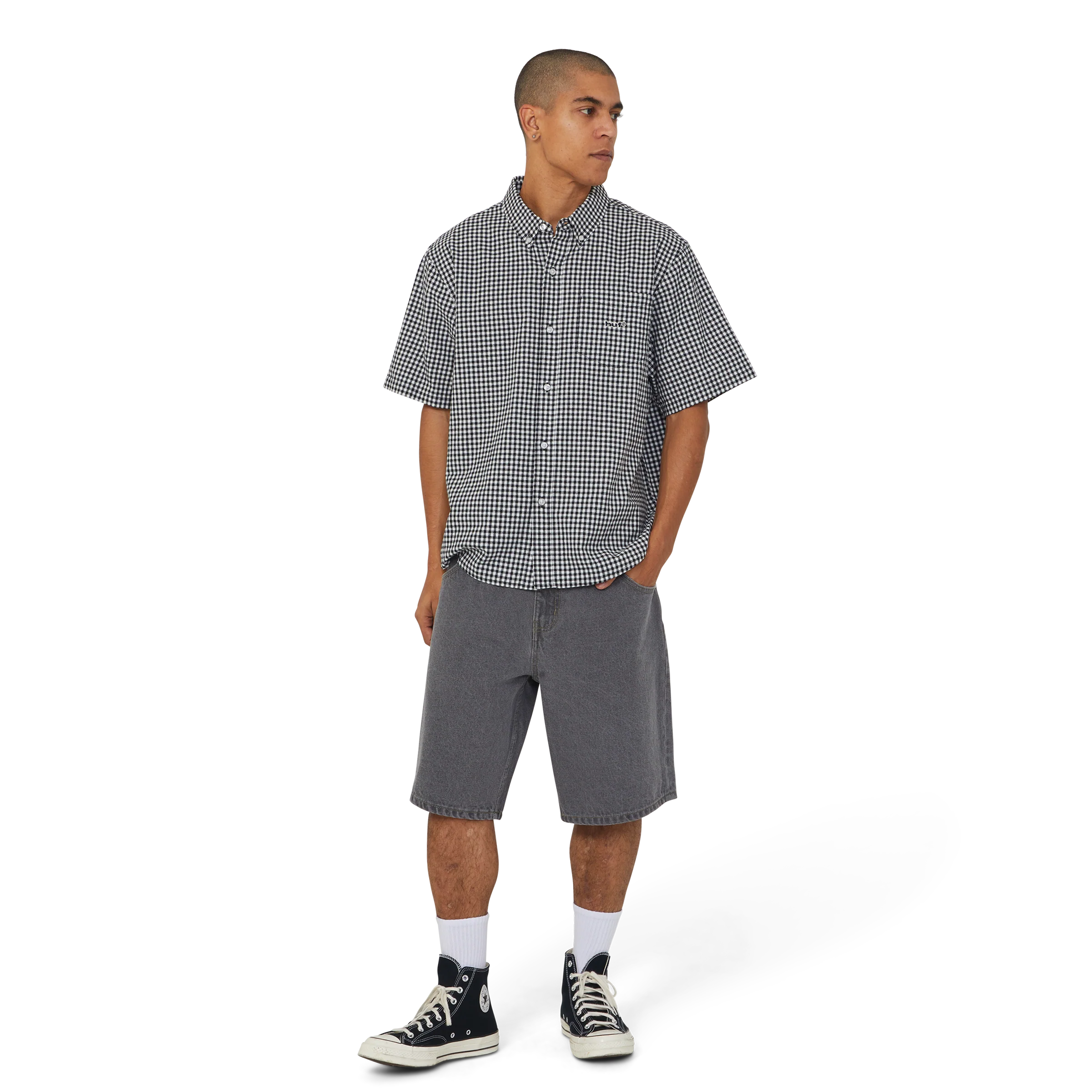 89 Micro Gingham Oxford Shirt - Image 7