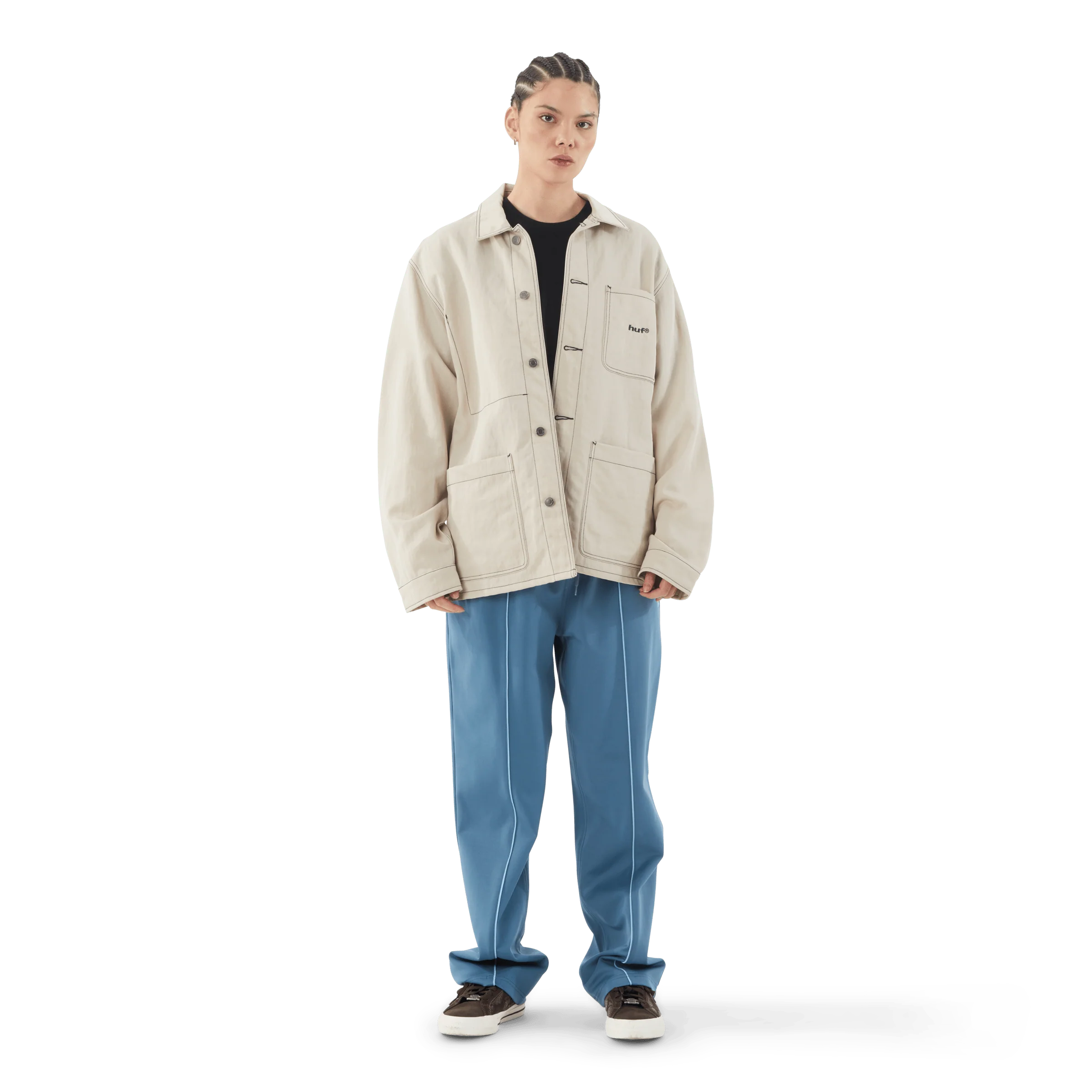 Contrast Nylon Chore Jacket - Image 12