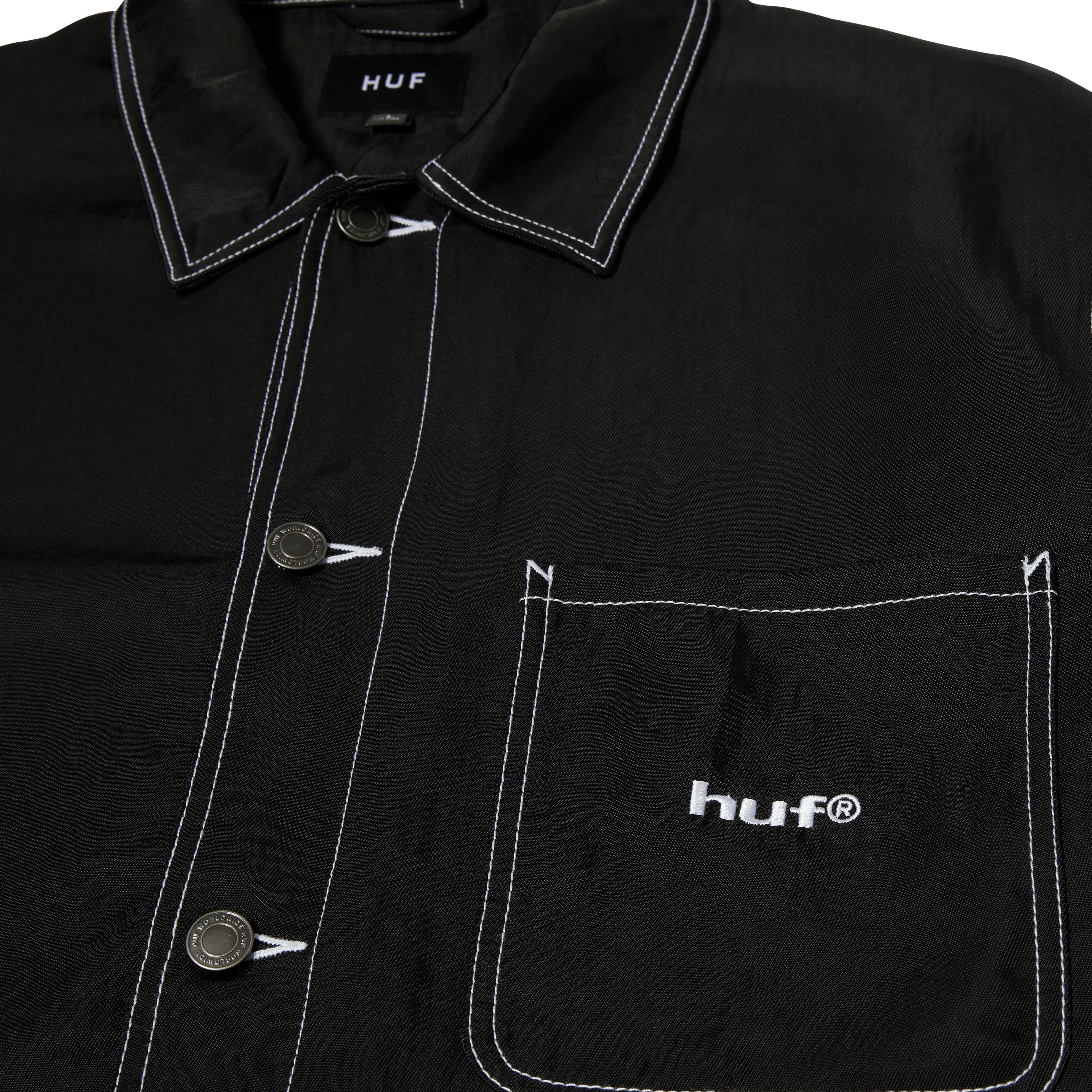 Contrast Nylon Chore Jacket - Image 3