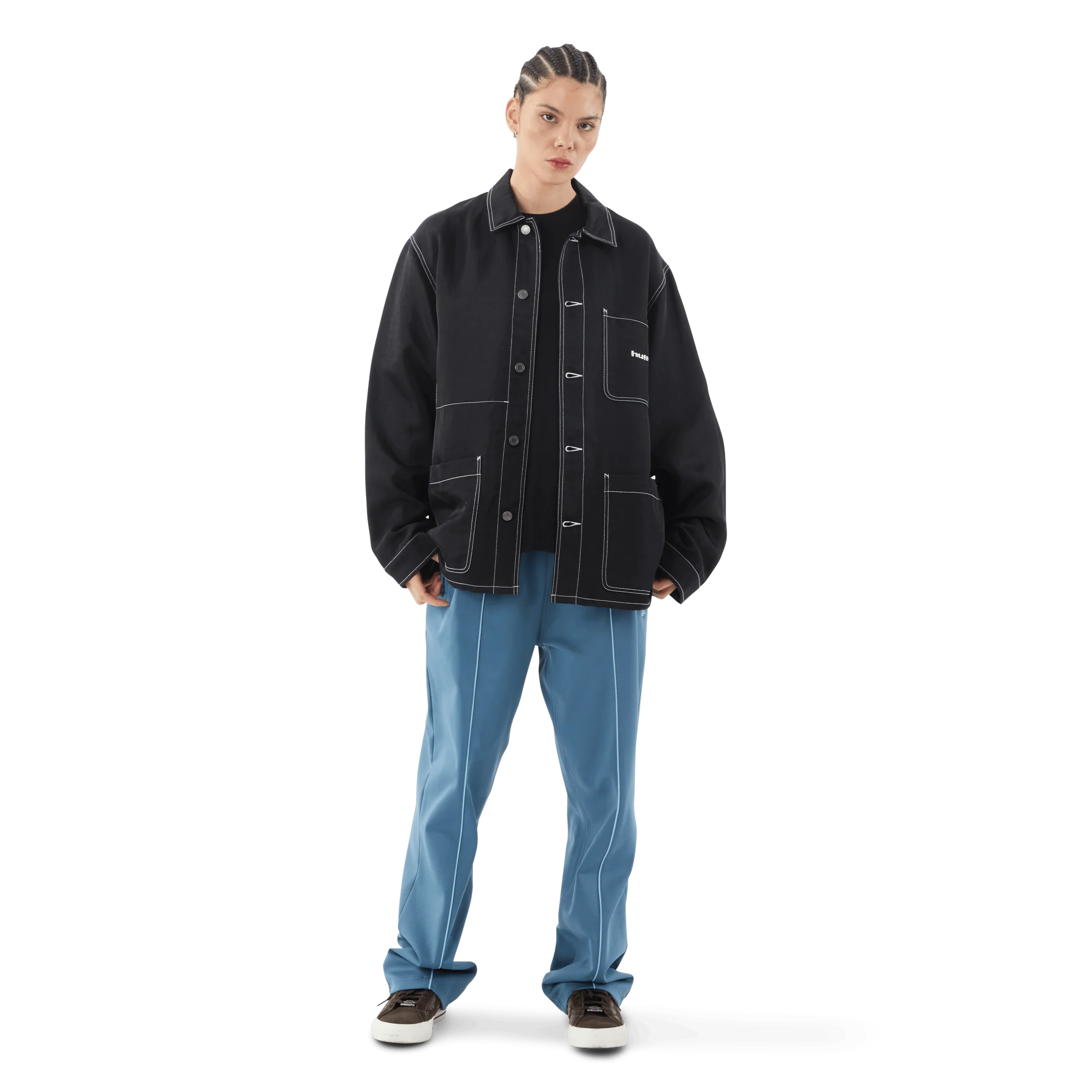 Contrast Nylon Chore Jacket - Image 6