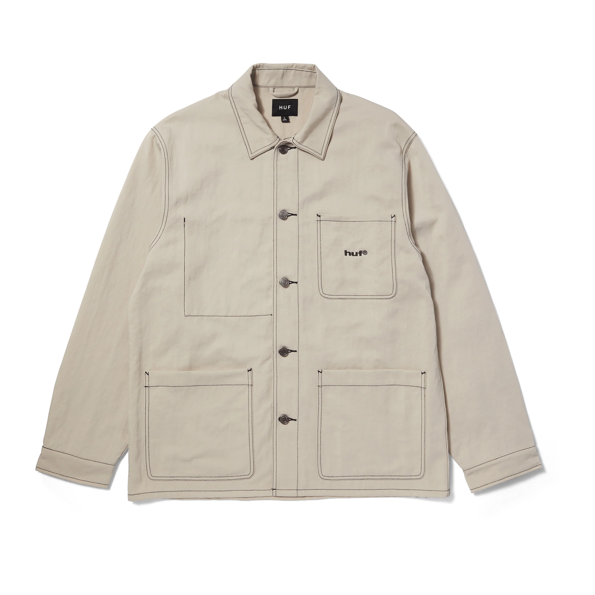 Contrast Nylon Chore Jacket - Image 7