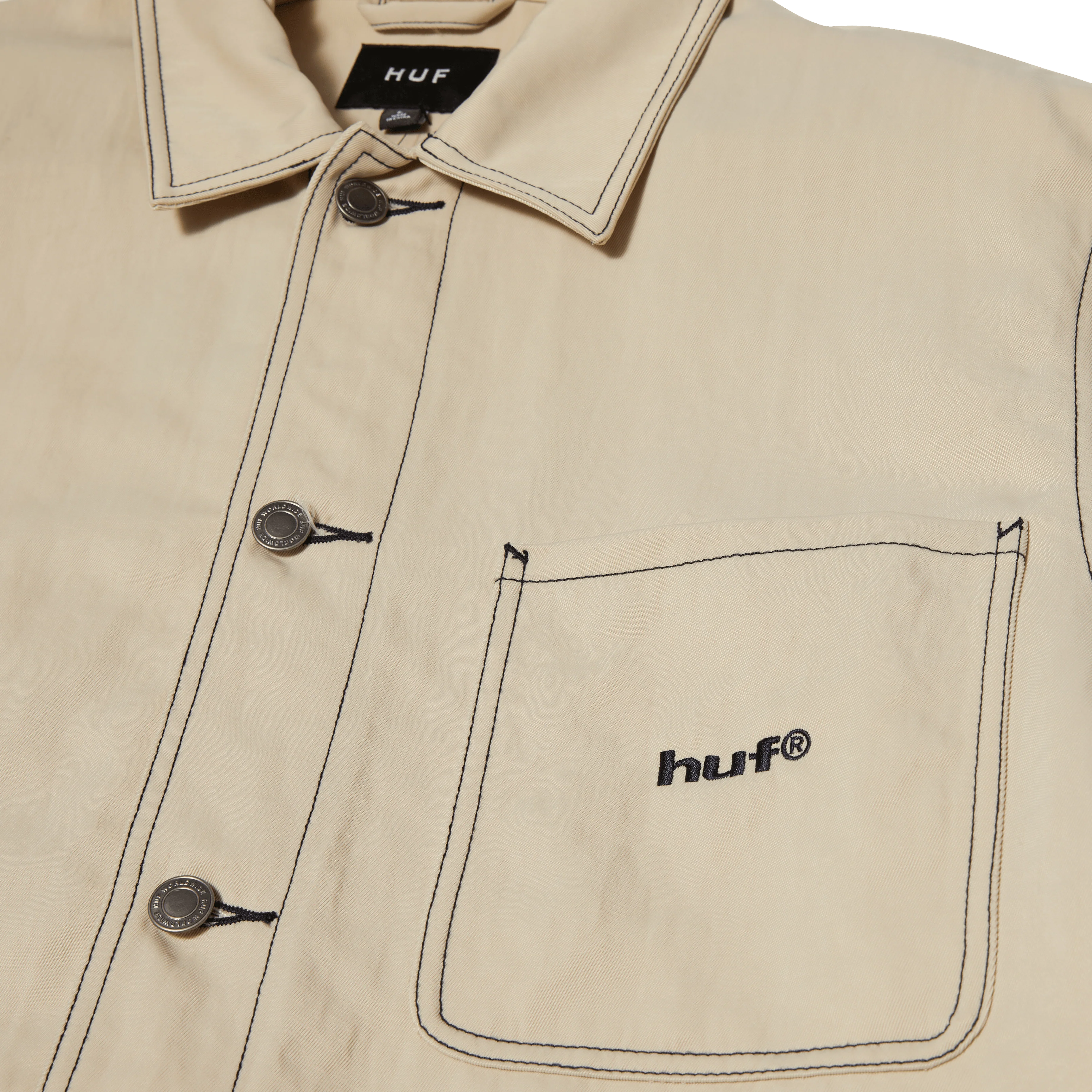 Contrast Nylon Chore Jacket - Image 9
