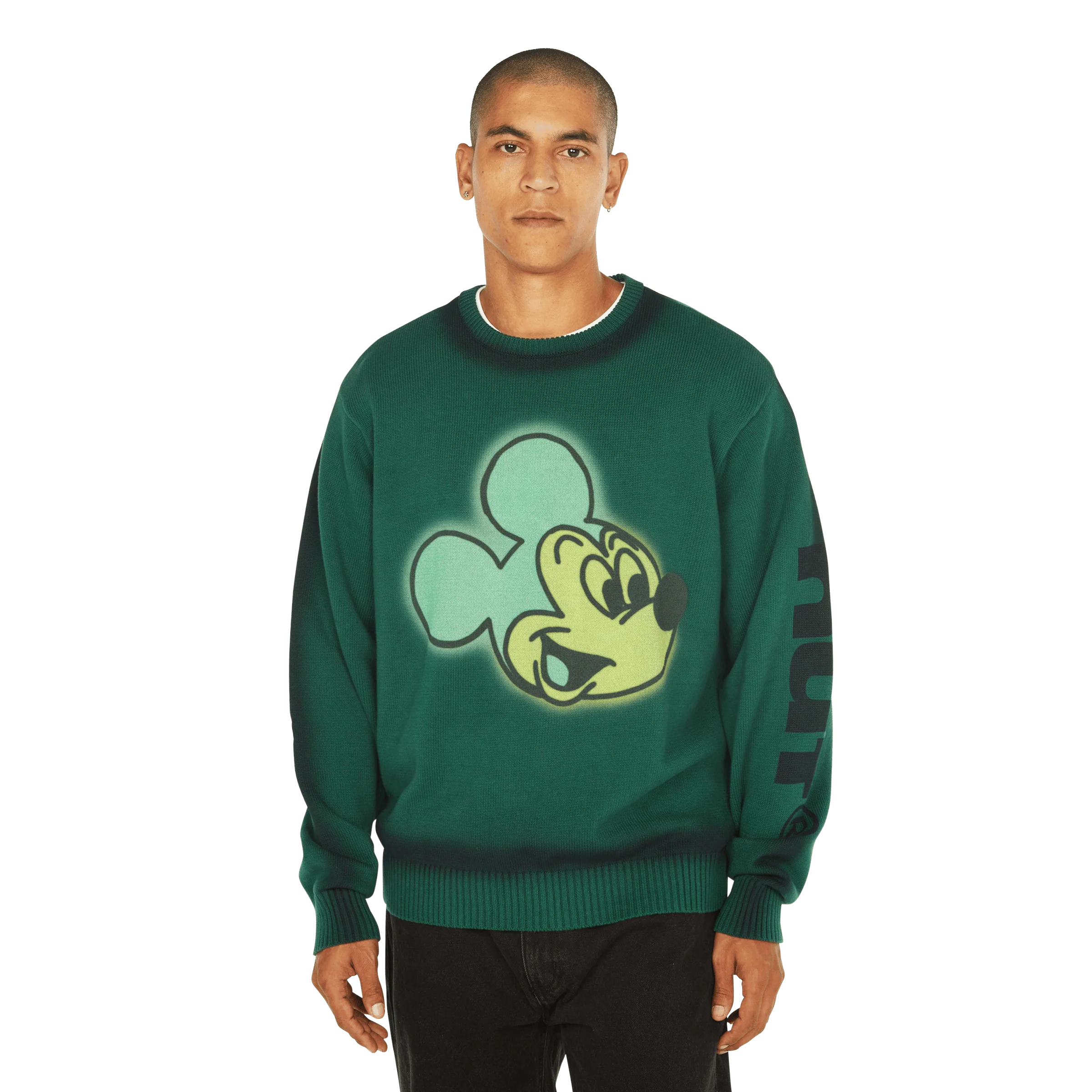 Disney | HUF Mickey Spray Crewneck Sweatshirt - Image 6