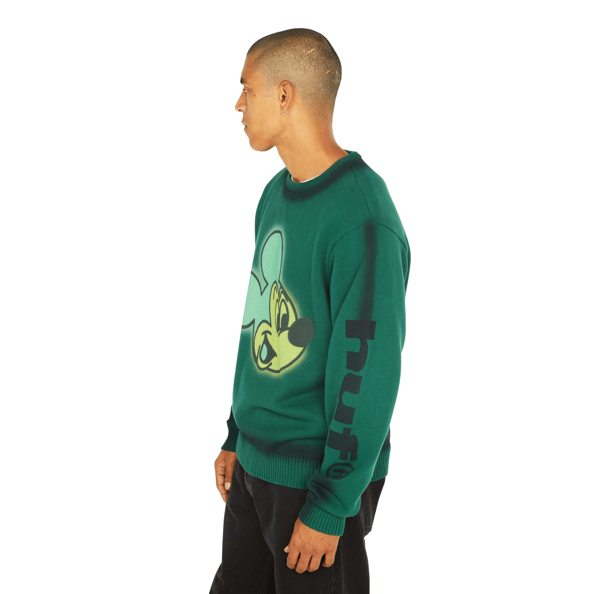 Disney | HUF Mickey Spray Crewneck Sweatshirt - Image 7