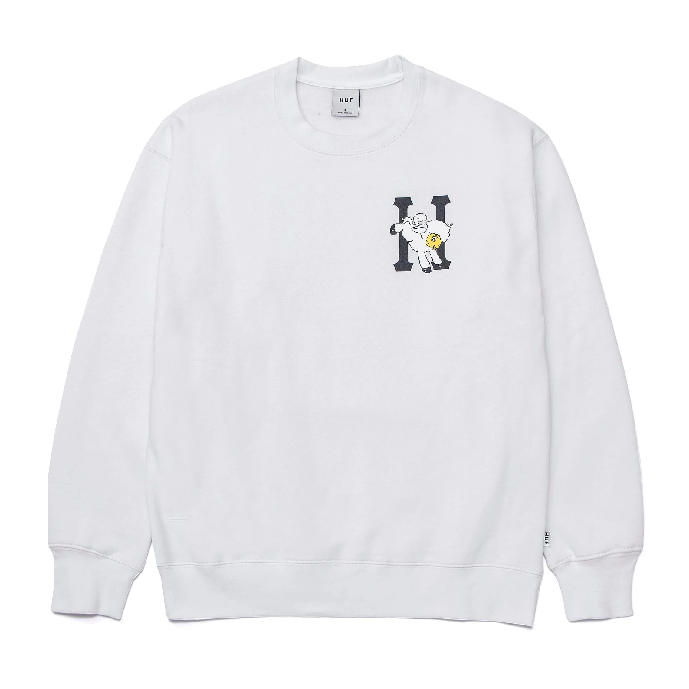 Flocked Classic H Crewneck Sweatshirt