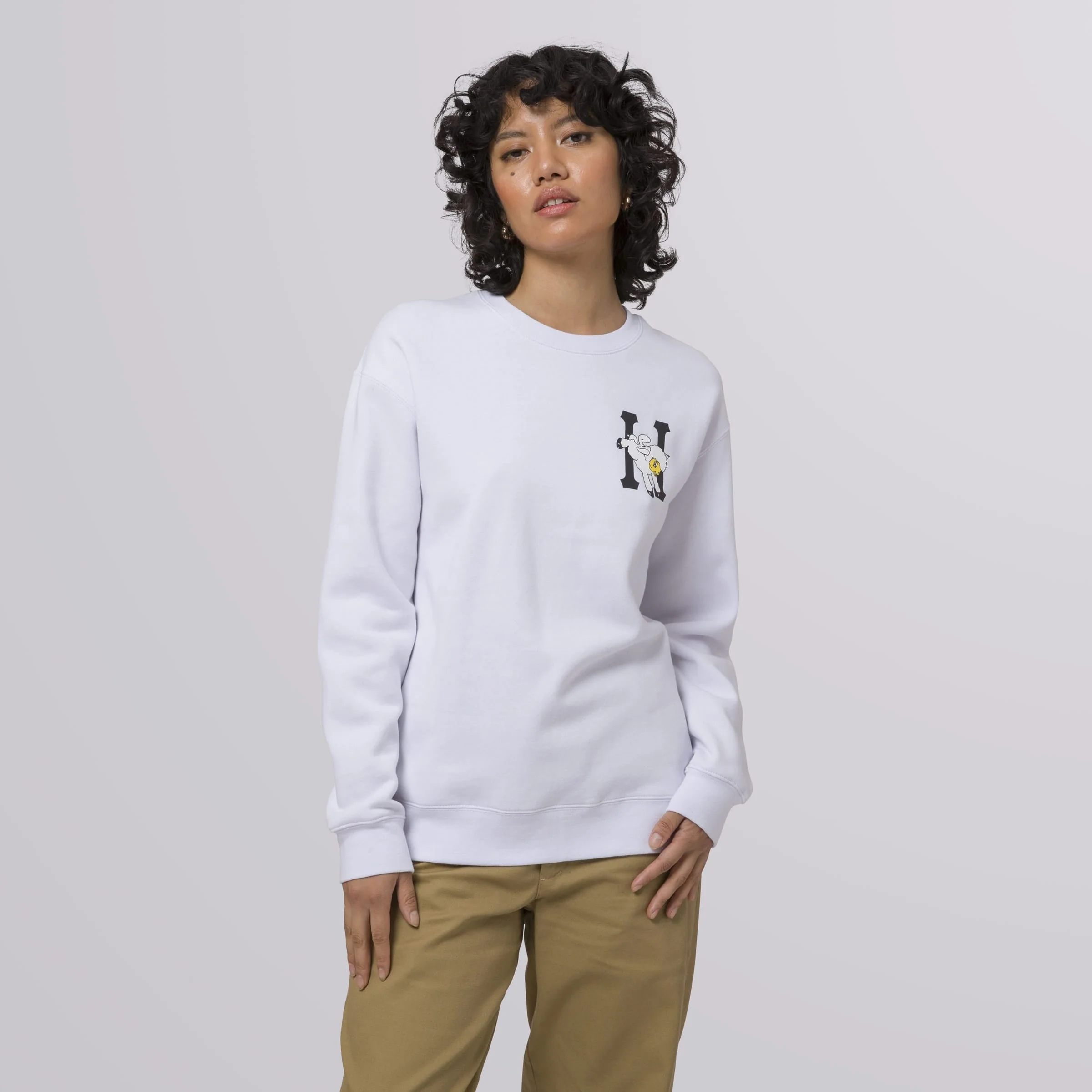 Flocked Classic H Crewneck Sweatshirt - Image 3