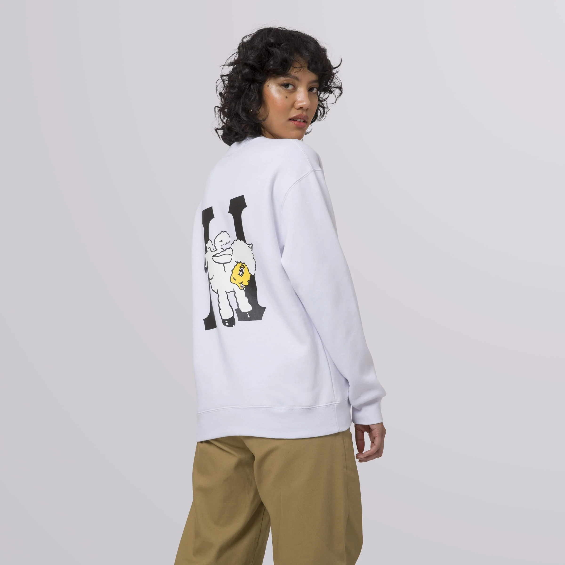 Flocked Classic H Crewneck Sweatshirt - Image 4