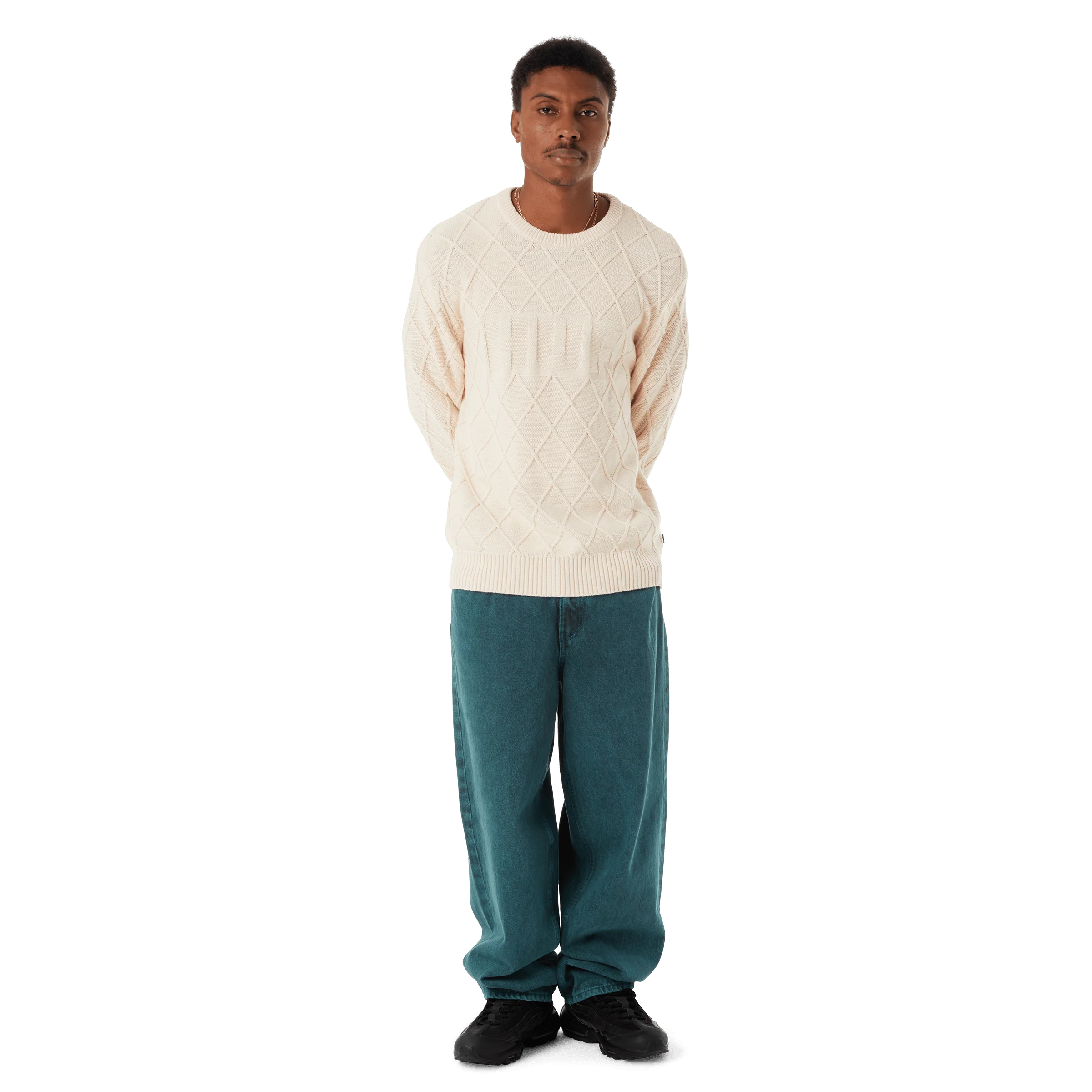 Grid Crewneck Sweater - Image 11