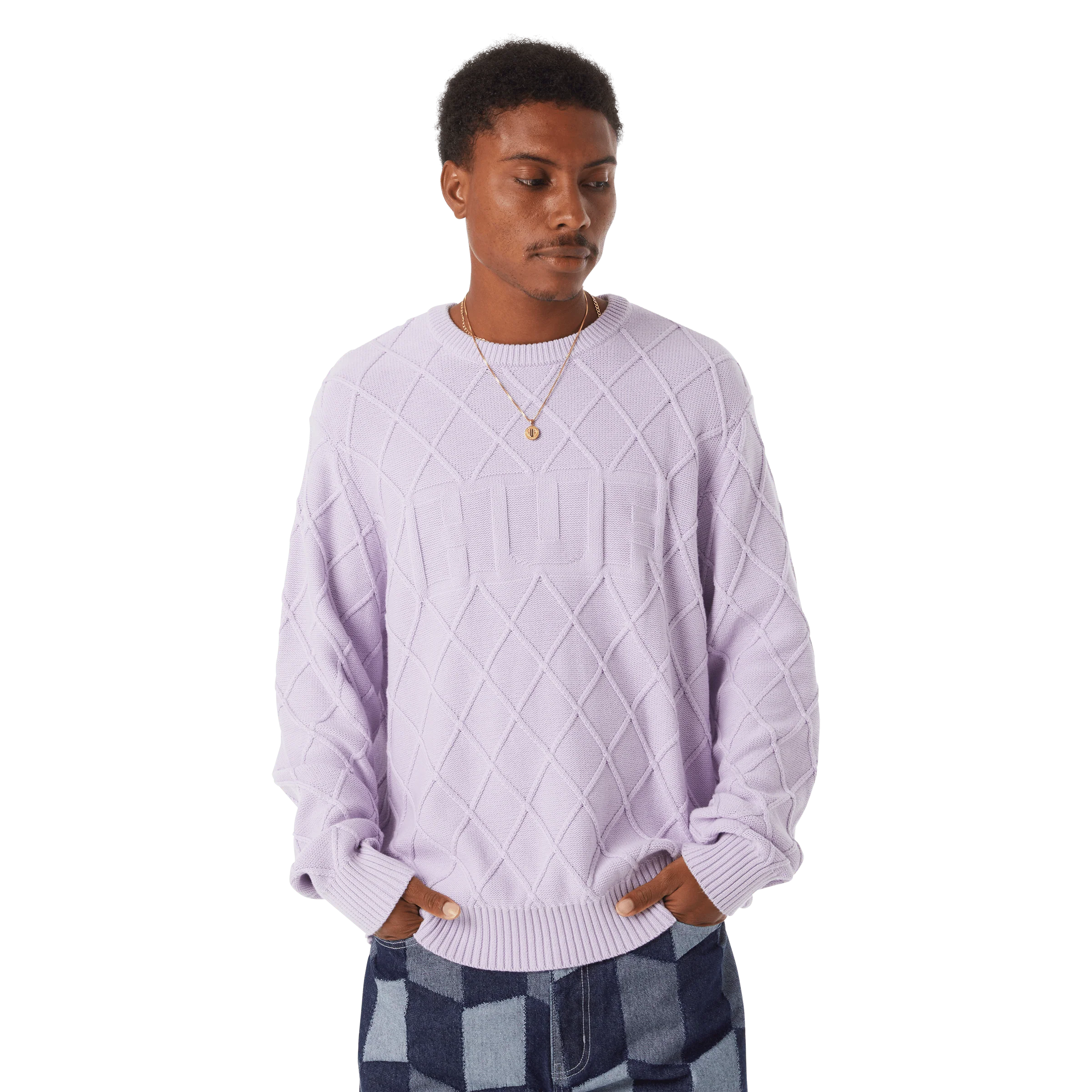 Grid Crewneck Sweater - Image 4