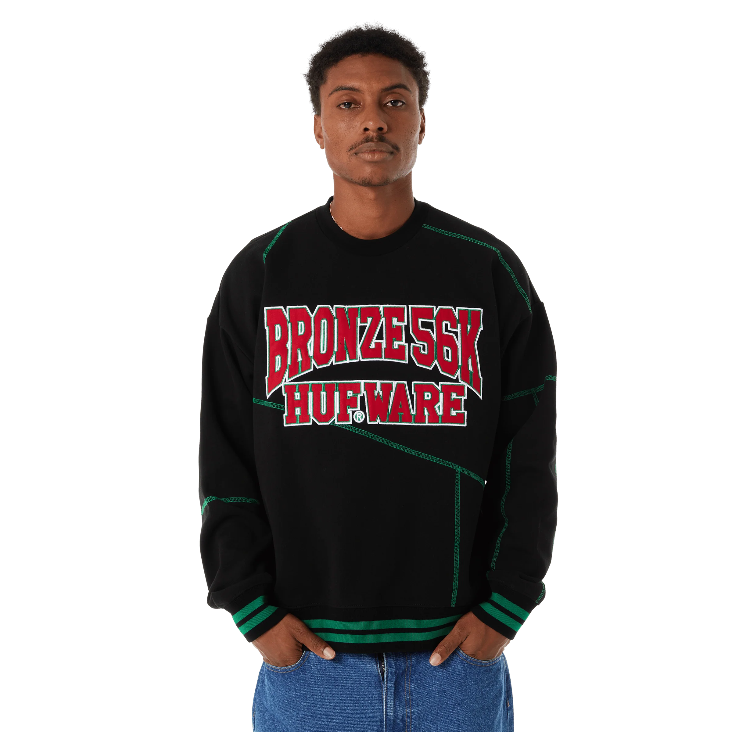 HUF x Bronze56K Hufware Crewneck Sweatshirt - Image 5