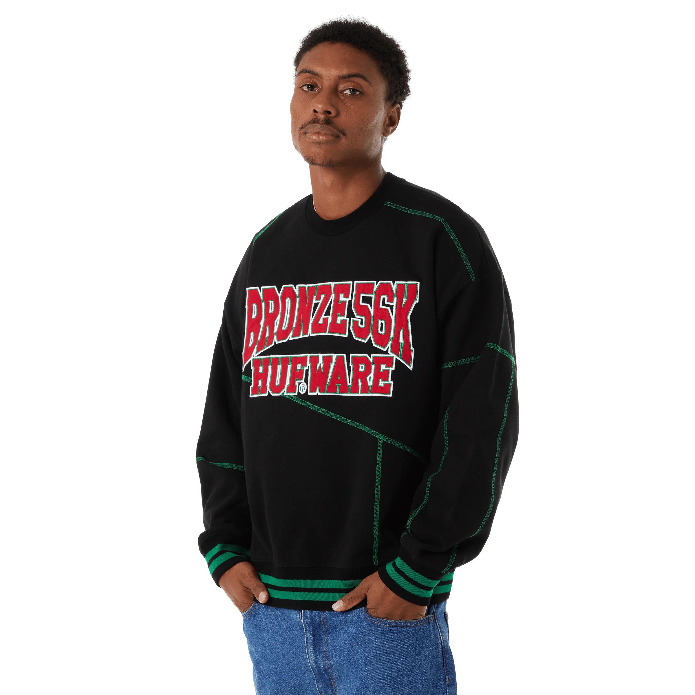 HUF x Bronze56K Hufware Crewneck Sweatshirt - Image 6