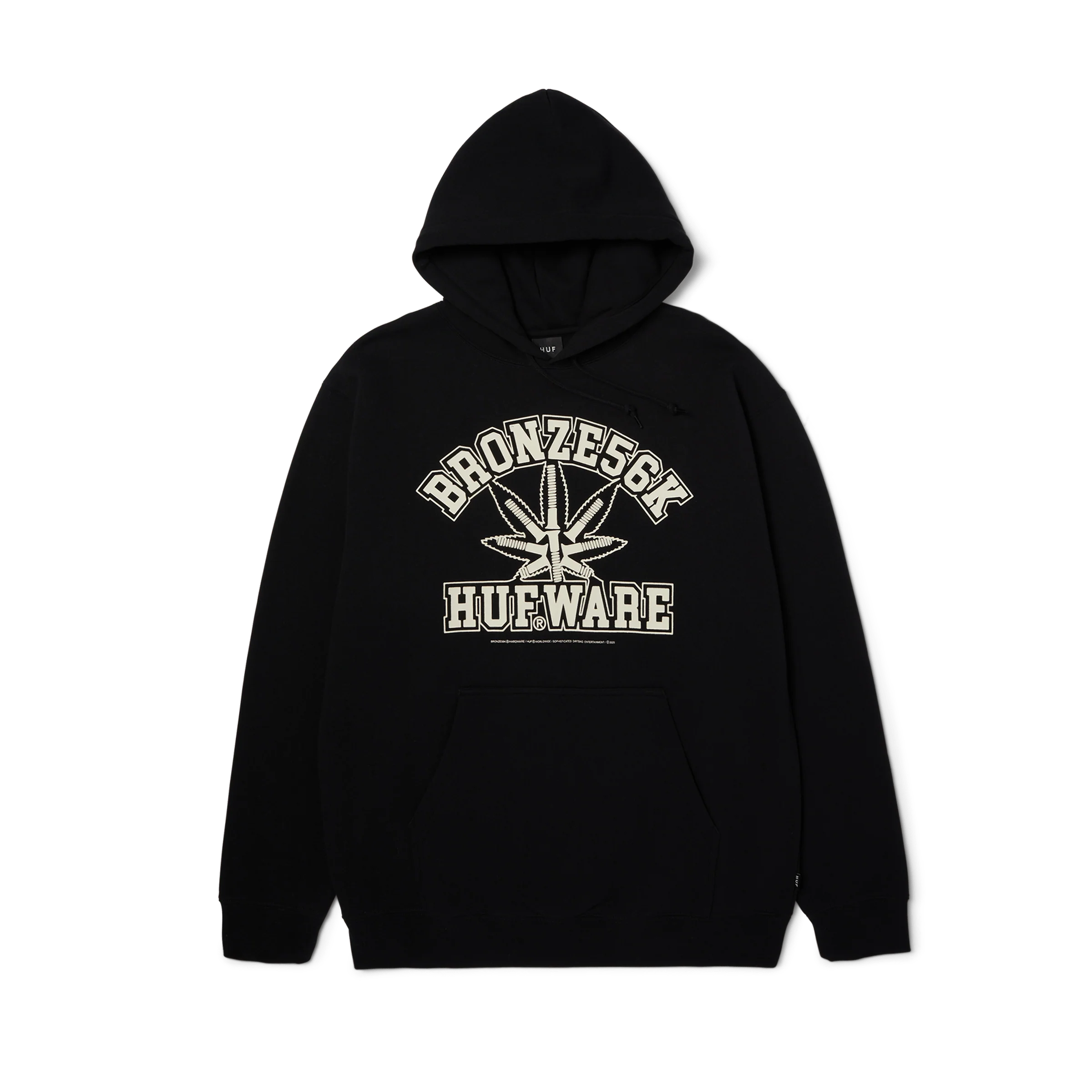 HUF x Bronze56K Plantware Pullover Hoodie - Image 3