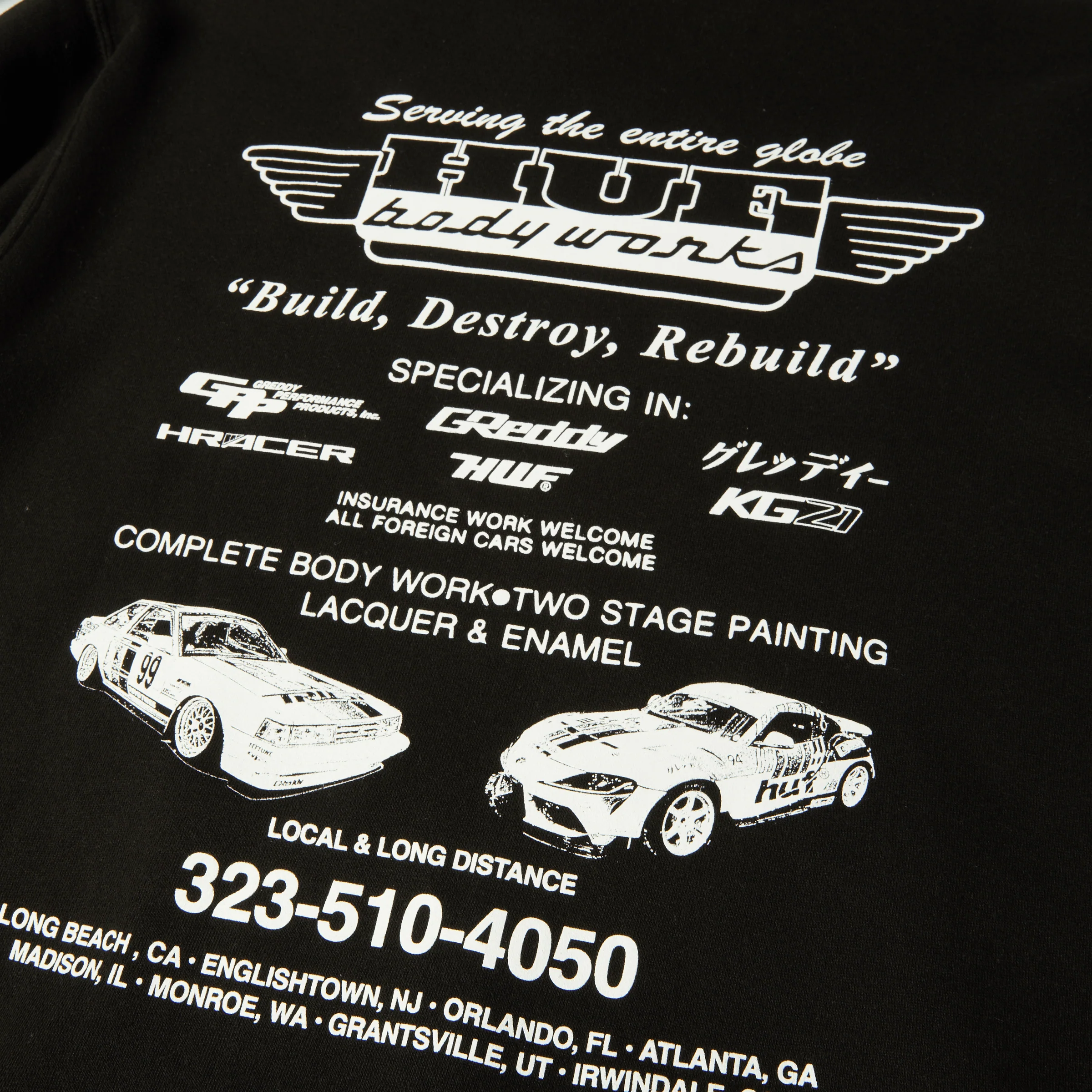 HUF x GReddy Body Works Pullover Hoodie - Image 4