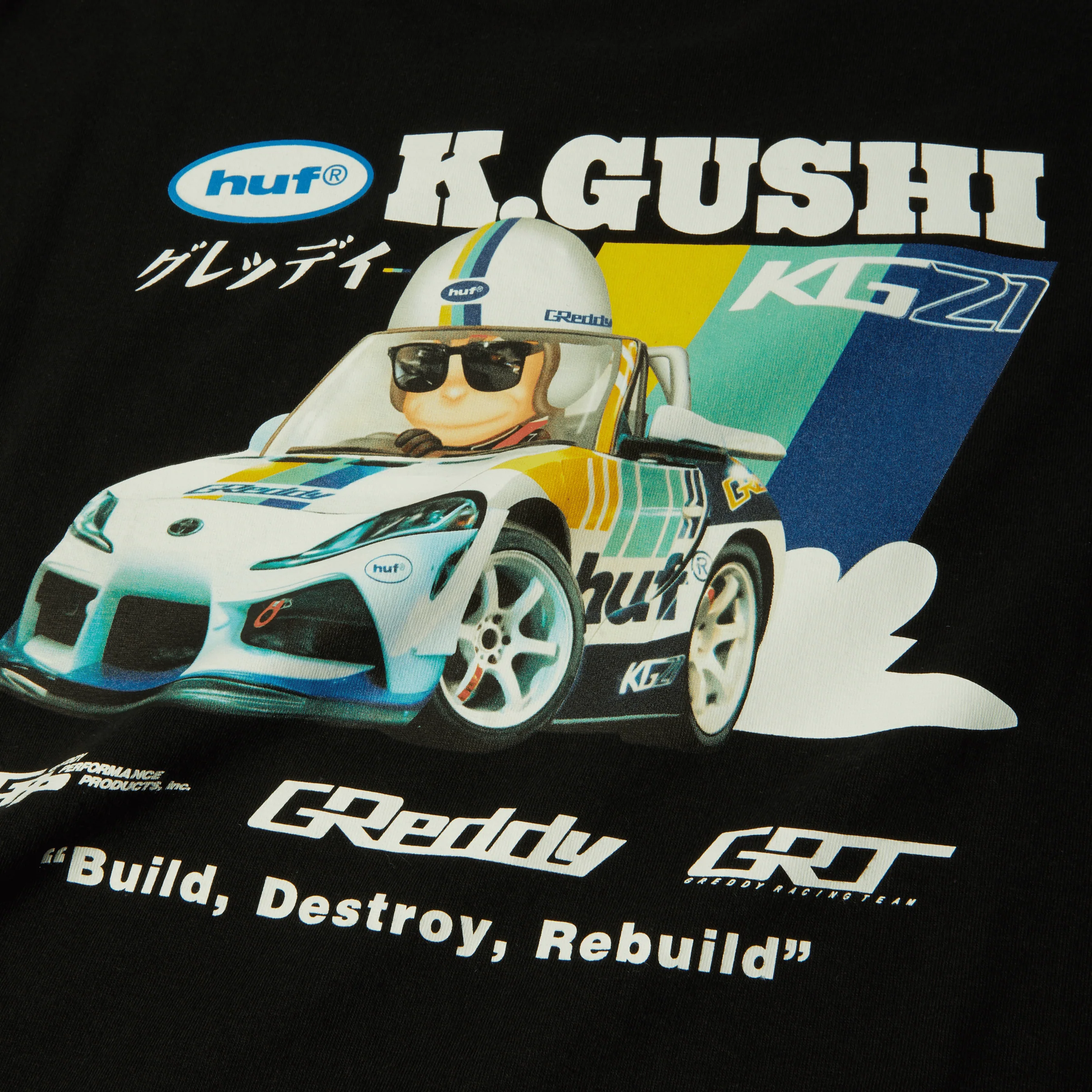 HUF x GReddy Gushi T-Shirt - Image 4