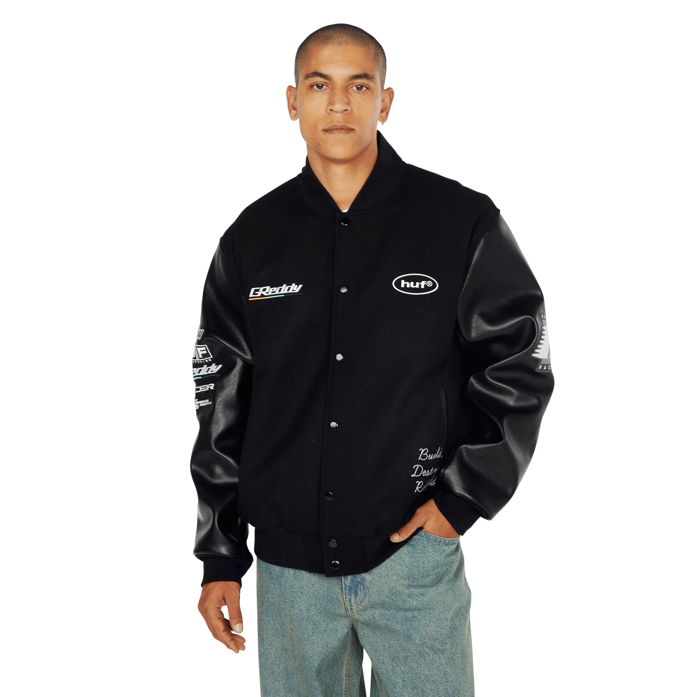 HUF x GReddy Varsity Jacket - Image 8