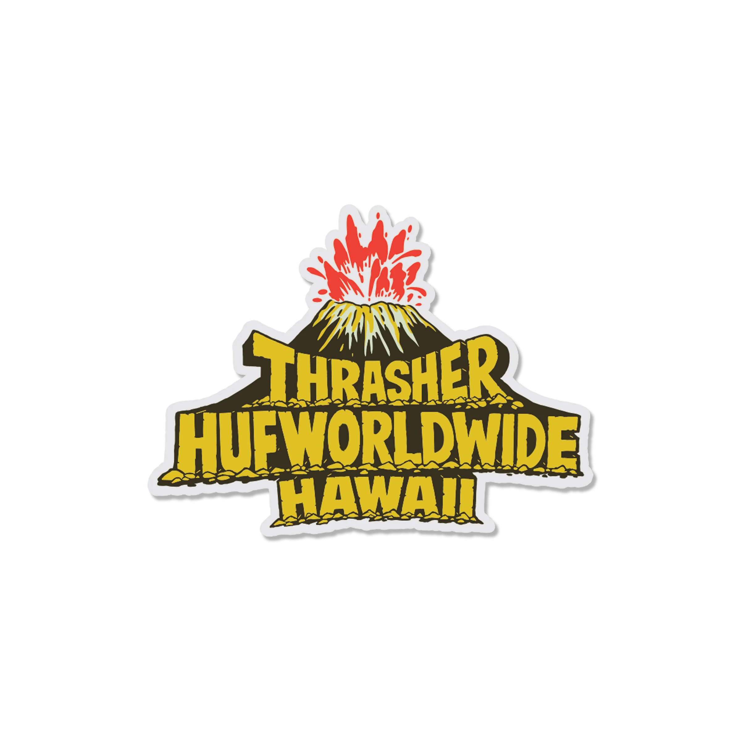 HUF x Thrasher Meltdown Sticker