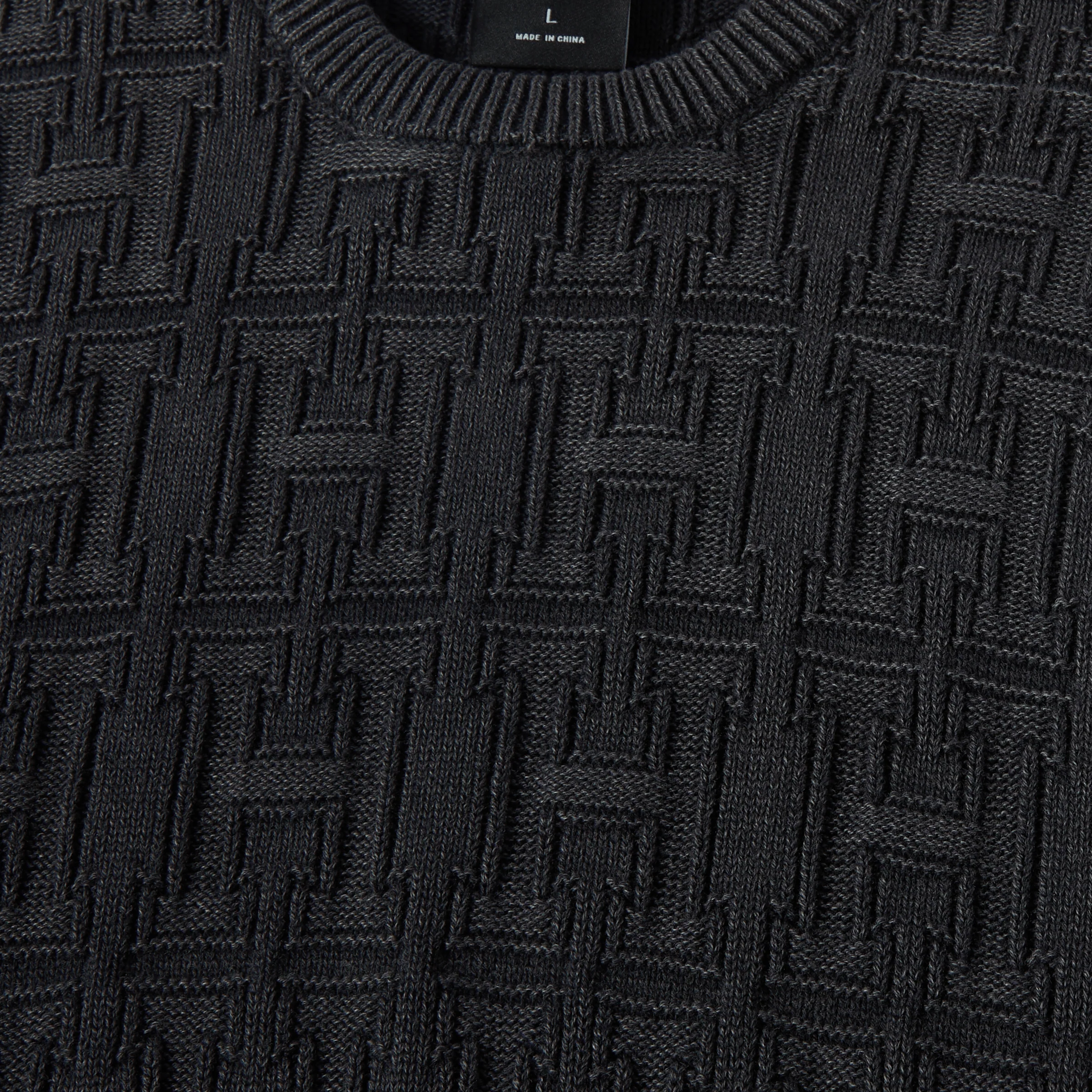 Interlaced Jacquard Overdyed Crew - Image 3