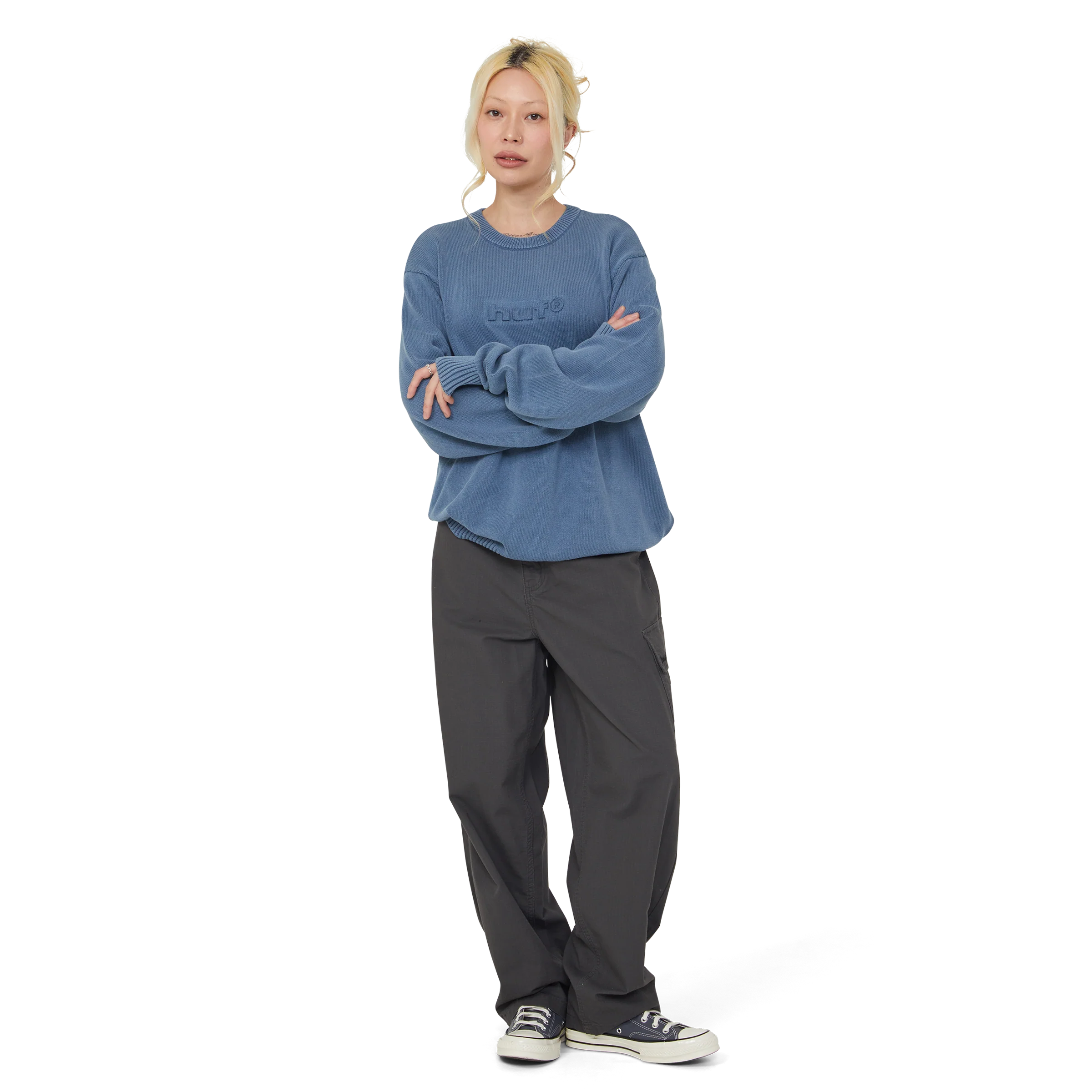 Pacific Wash Embossed Crewneck Sweater - Image 18