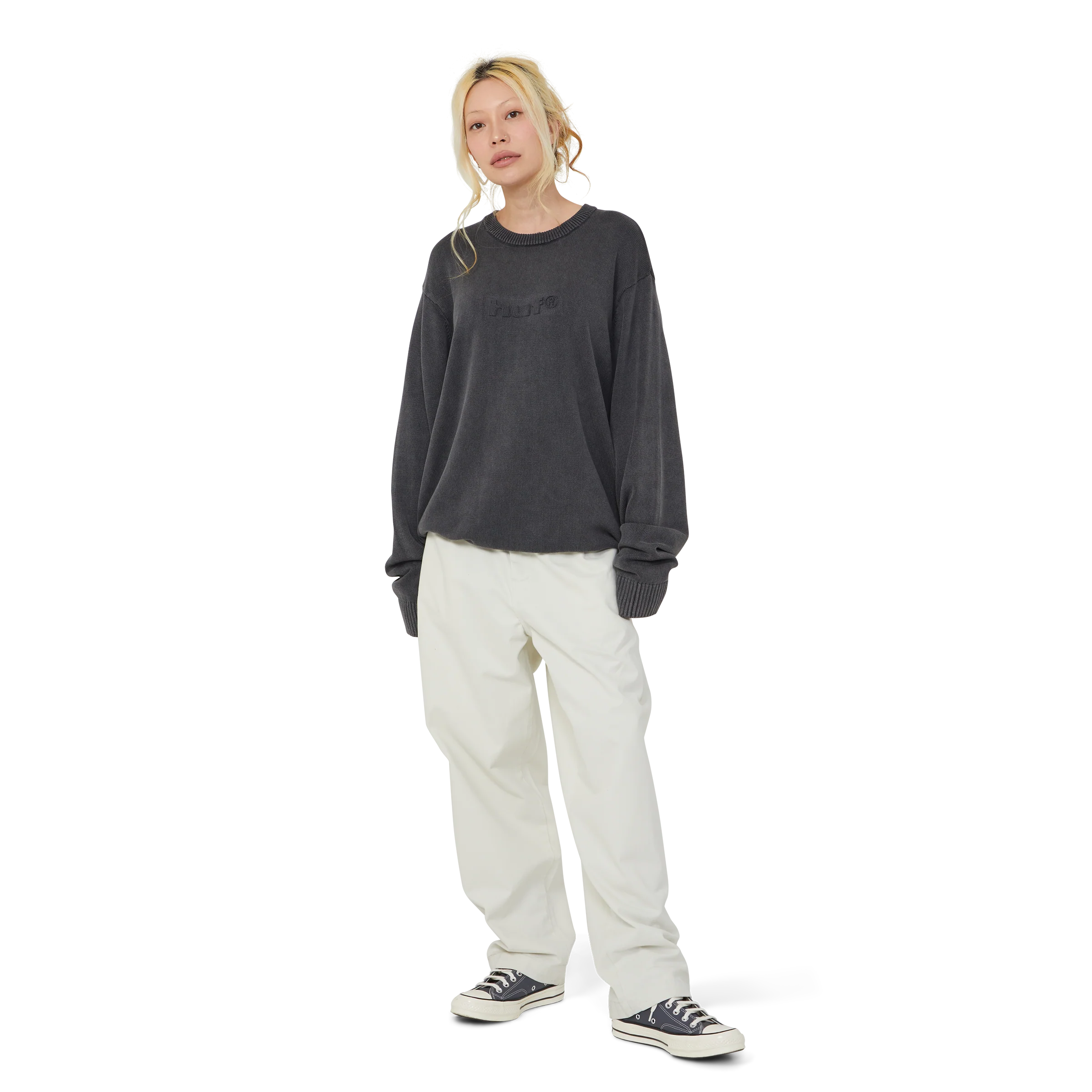 Pacific Wash Embossed Crewneck Sweater - Image 9
