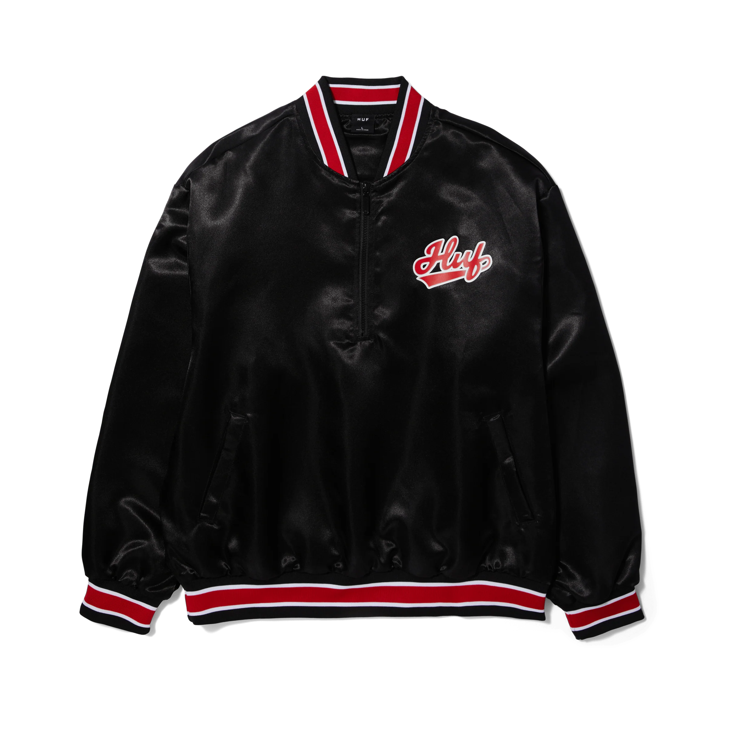 Pop Fly Satin Baseball Jacket