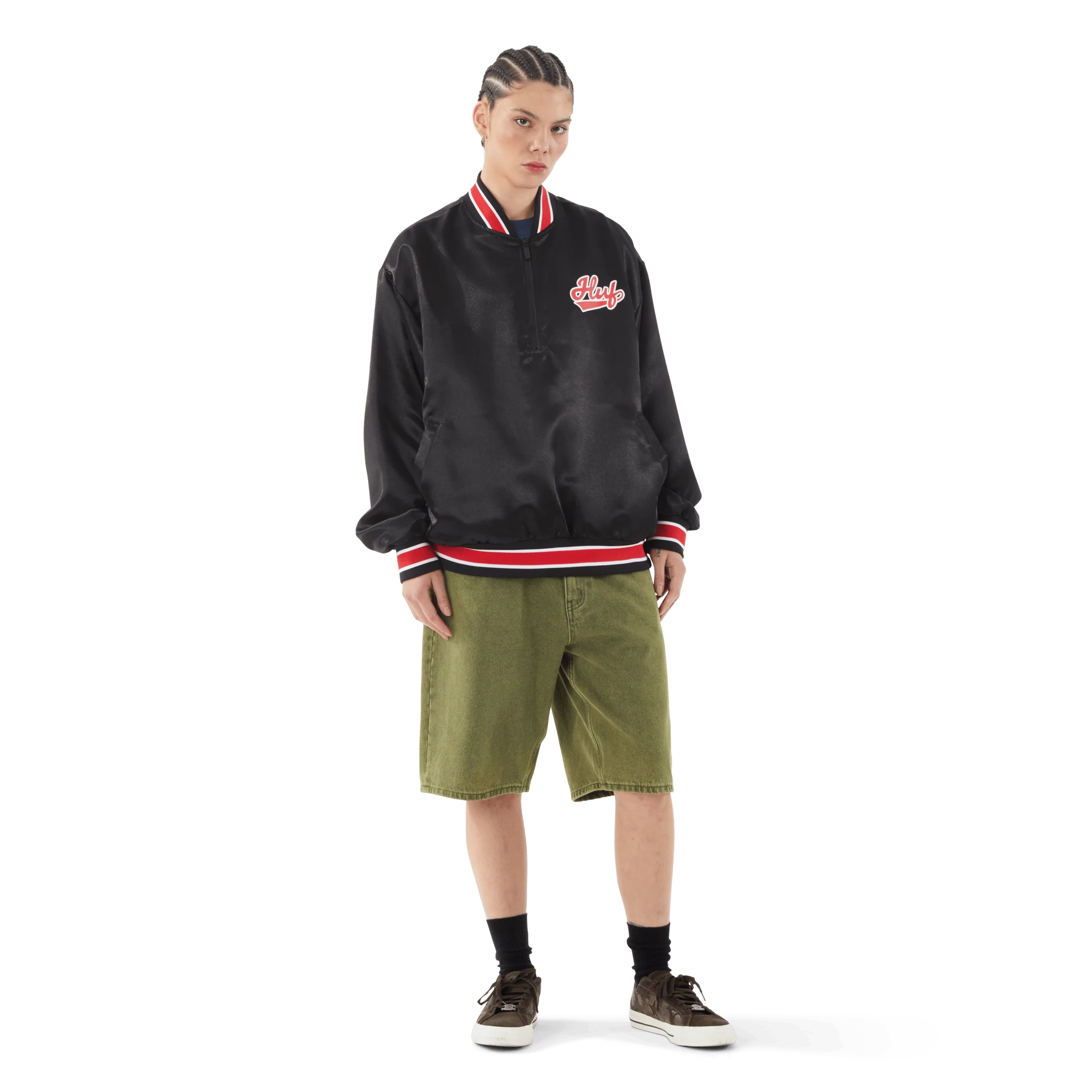 Pop Fly Satin Baseball Jacket - Image 5