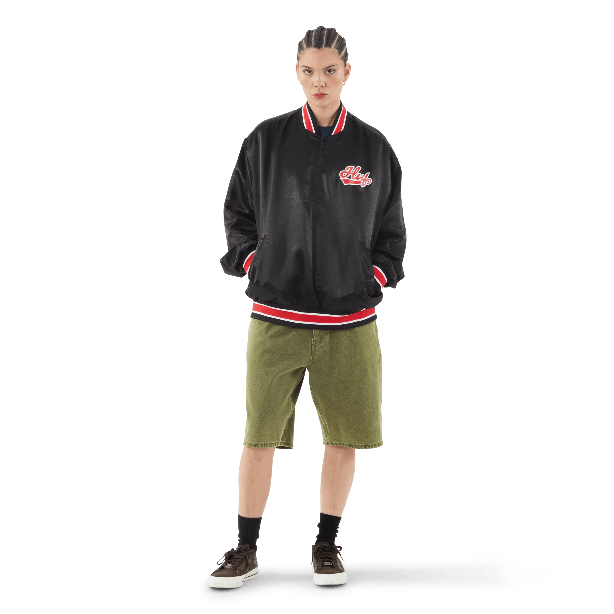 Pop Fly Satin Baseball Jacket - Image 6