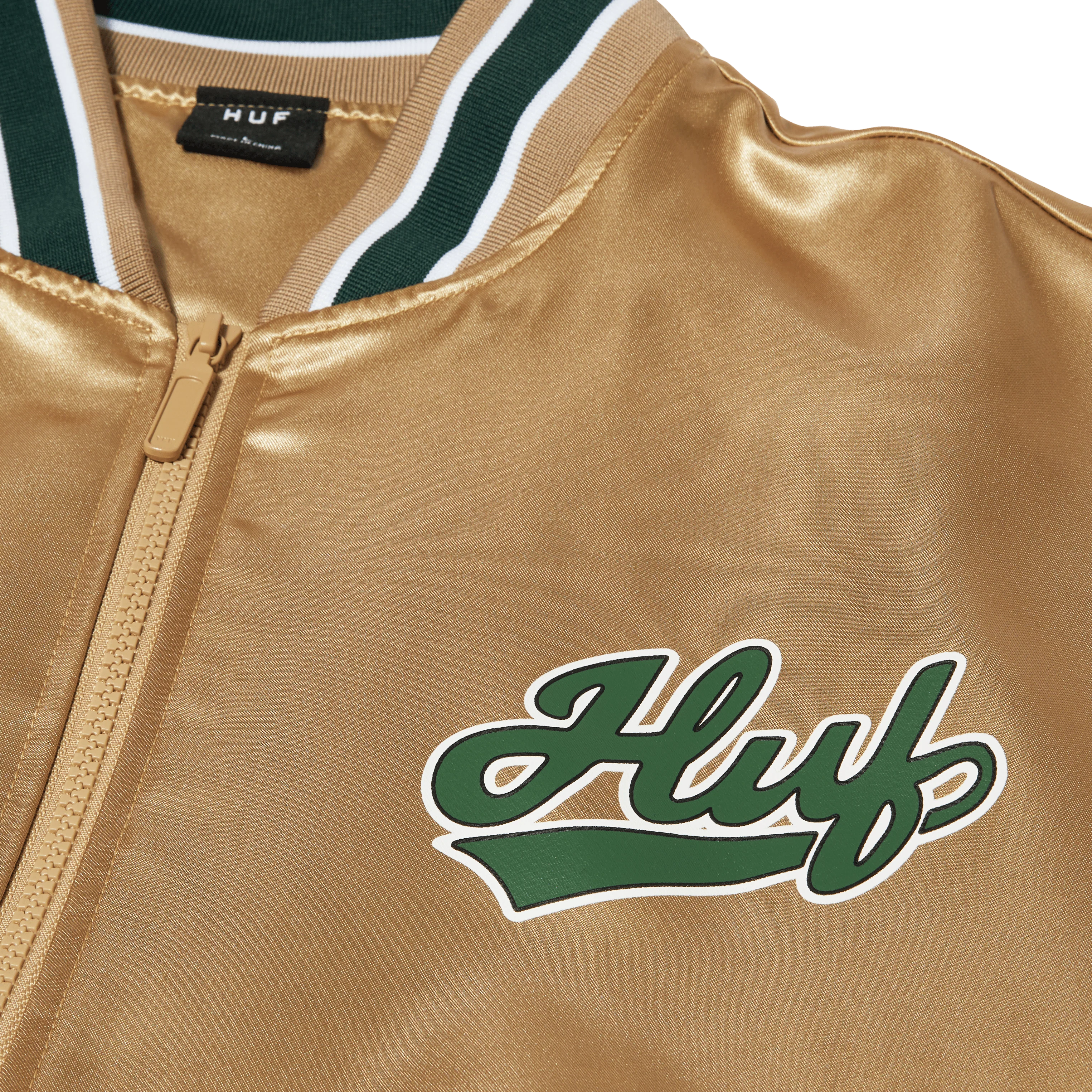 Pop Fly Satin Baseball Jacket - Image 9