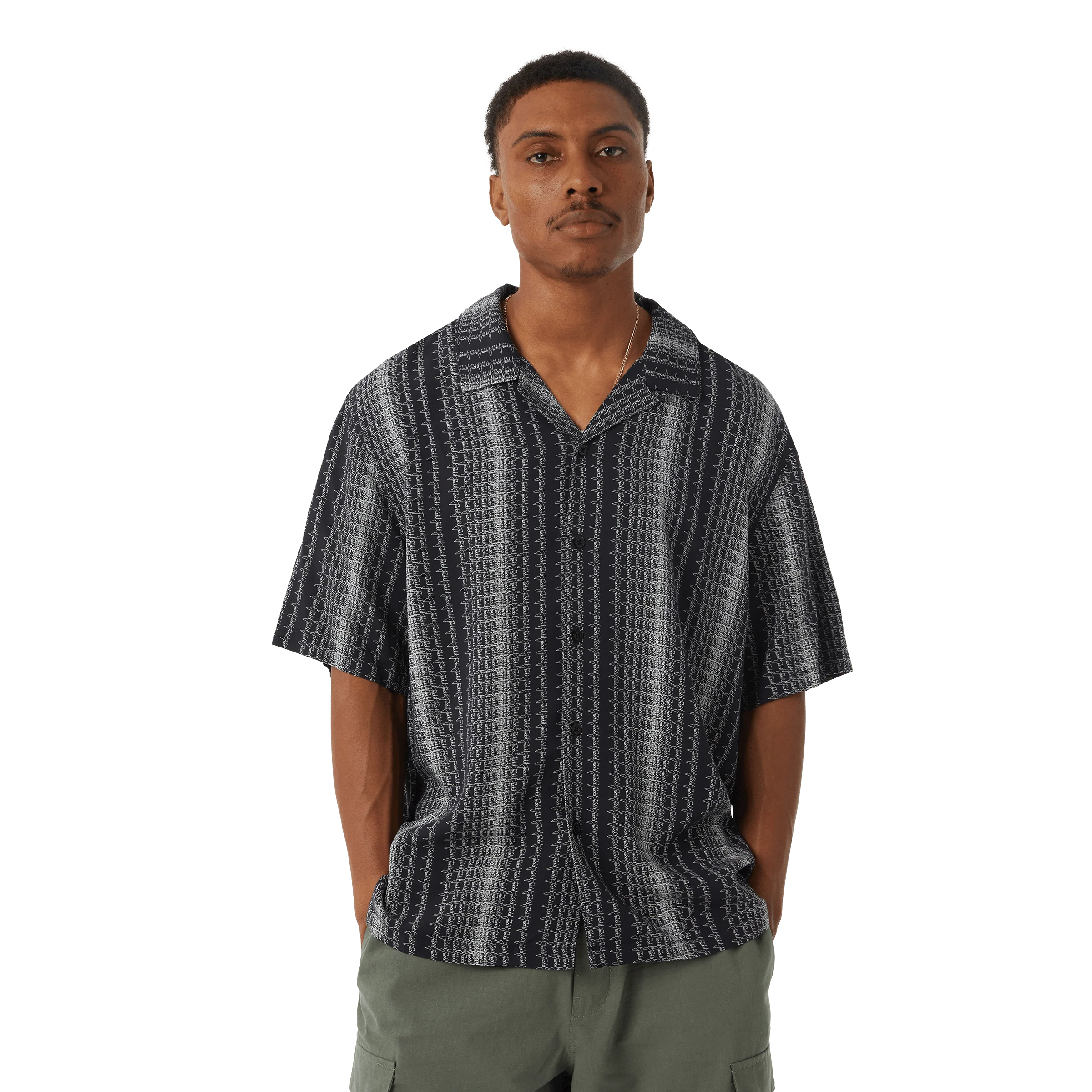Script Stripe Resort Shirt - Image 5