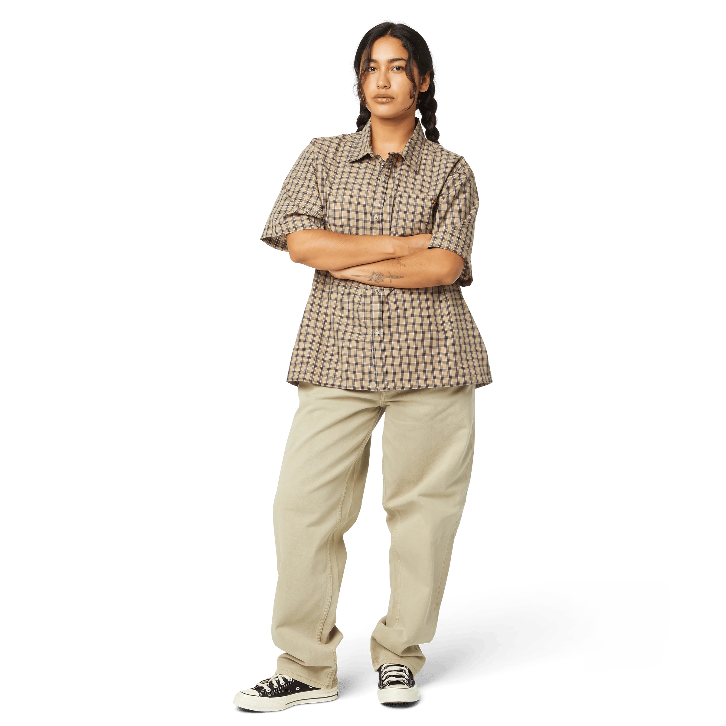 Stretch Micro Plaid Shirt - Image 14