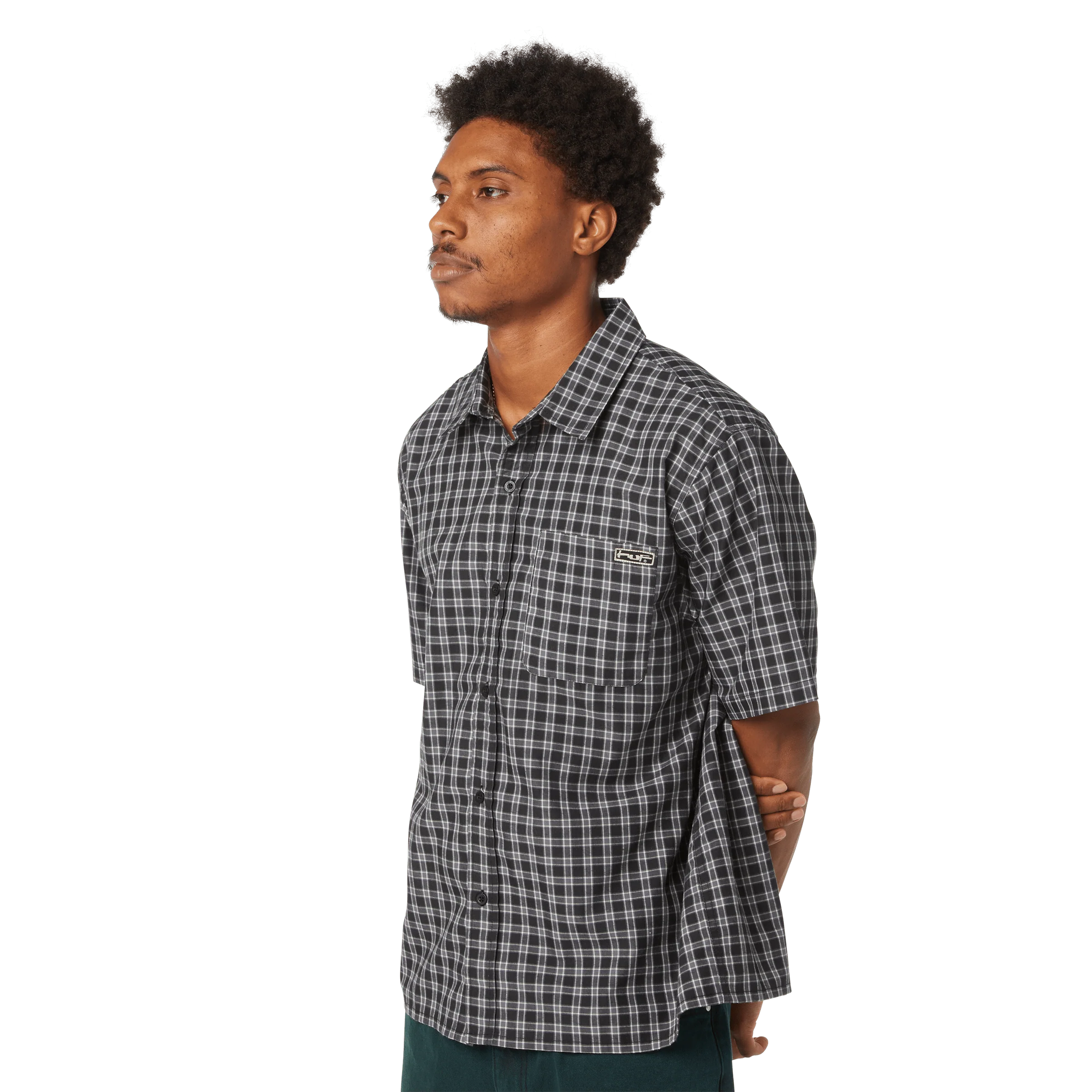 Stretch Micro Plaid Shirt - Image 5