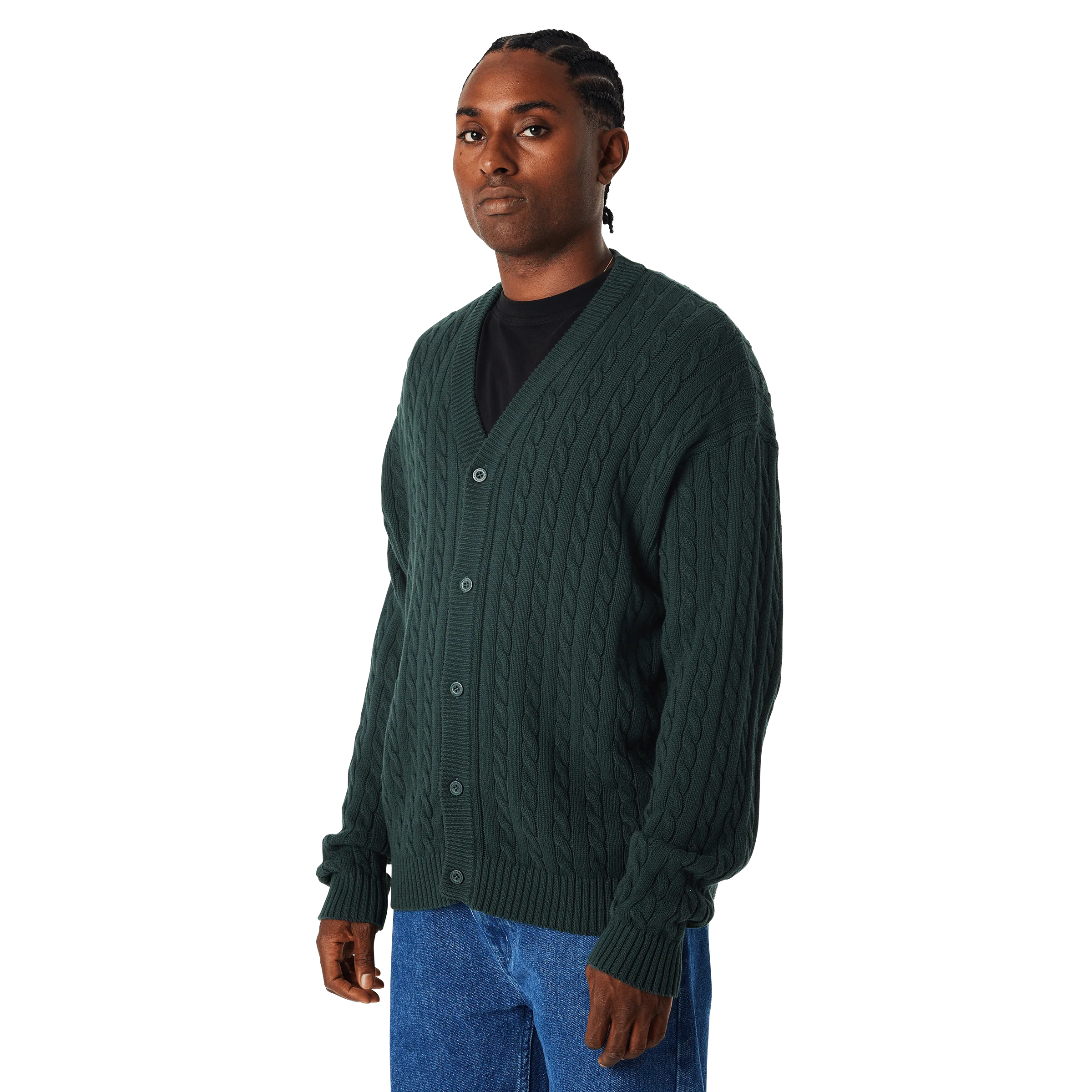 Triple Triangle Jacquard Cardigan - Image 4