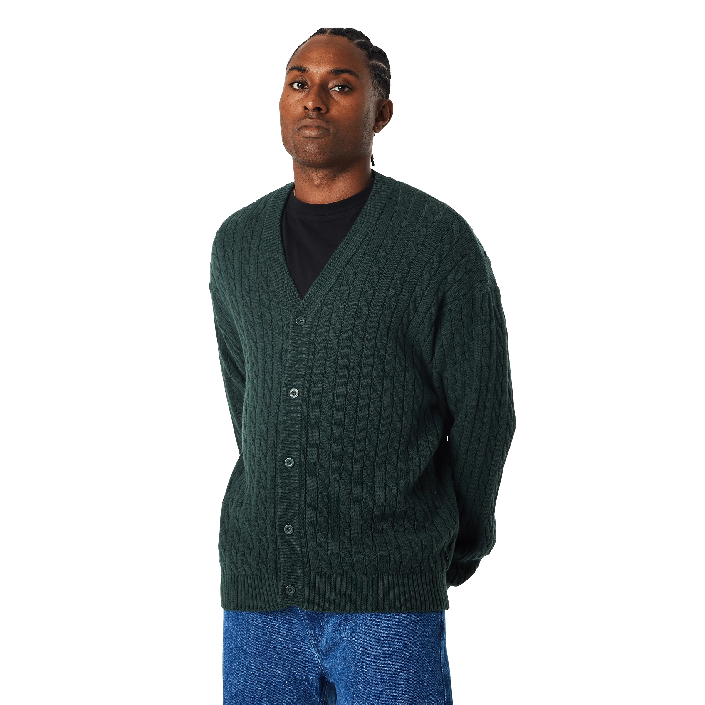 Triple Triangle Jacquard Cardigan - Image 5