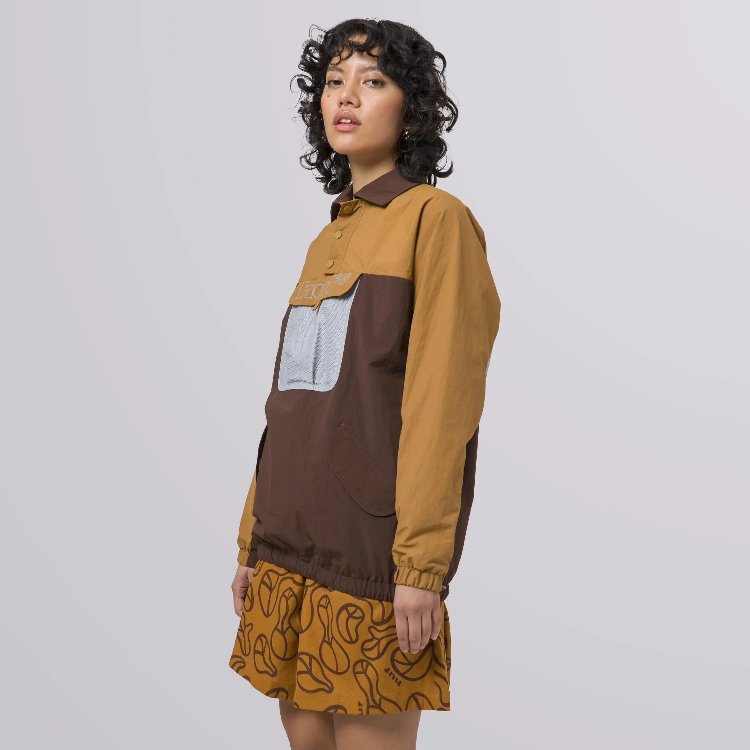 Womens Blocked Windbreaker Jacket - Image 4